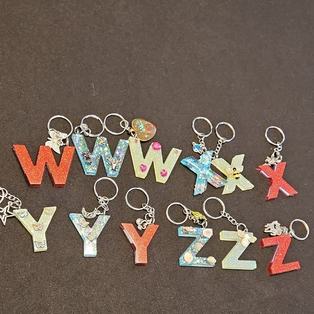 Colorful Alphabet Keychains